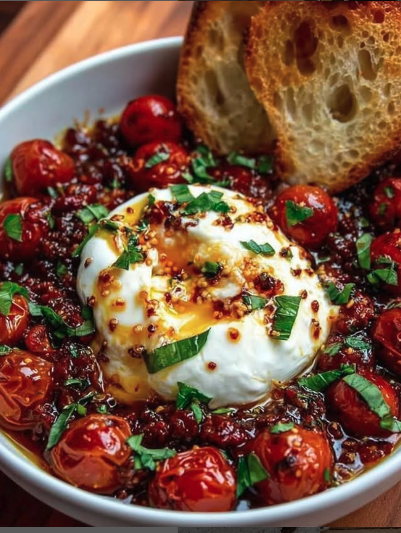 Truffle Honey Tomato Burrata Dip
