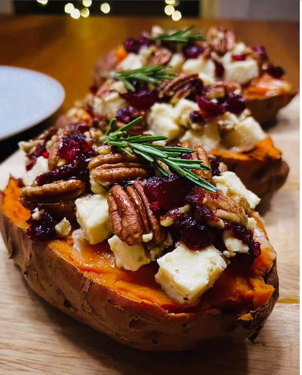 Truffle Honey Pecan & Brie Sweet Potato